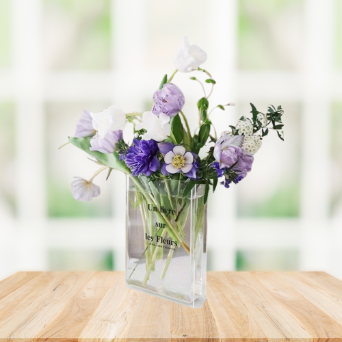 book vase of flowers